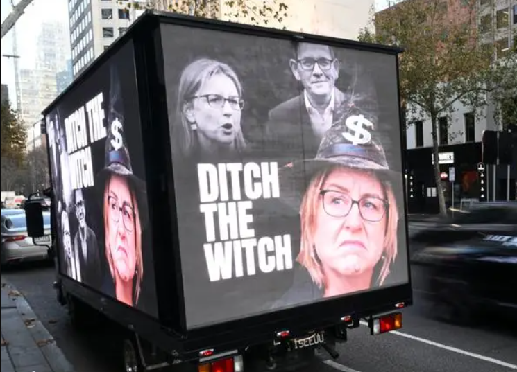 'Ditch the Witch' Billboard Truck